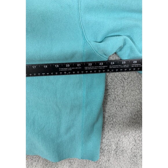 Champion Cropped Long Sleeve Pull-over Sweater Blue Pink White Sporty Preppy - Picture 6 of 16